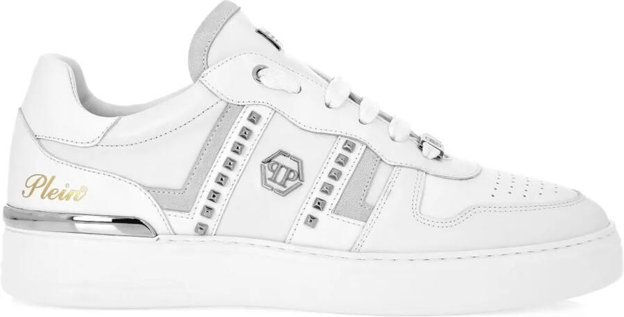 Philipp Plein Sneakers verfraaid met studs Wit