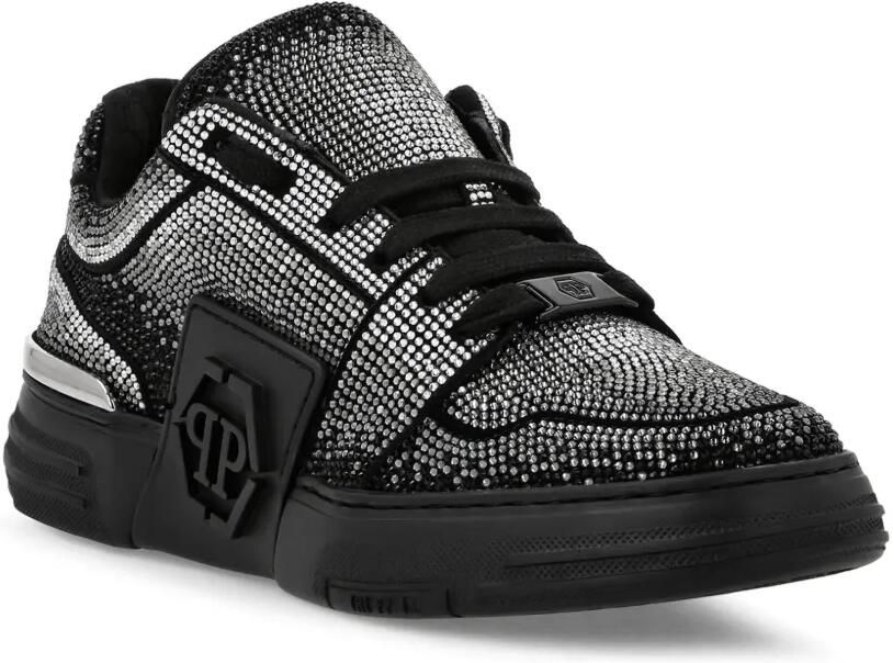 Philipp Plein Suède low-top sneakers met stras Zwart - Foto 3