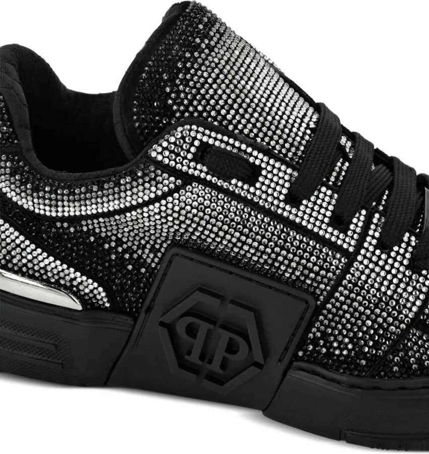 Philipp Plein Suède low-top sneakers met stras Zwart - Foto 2