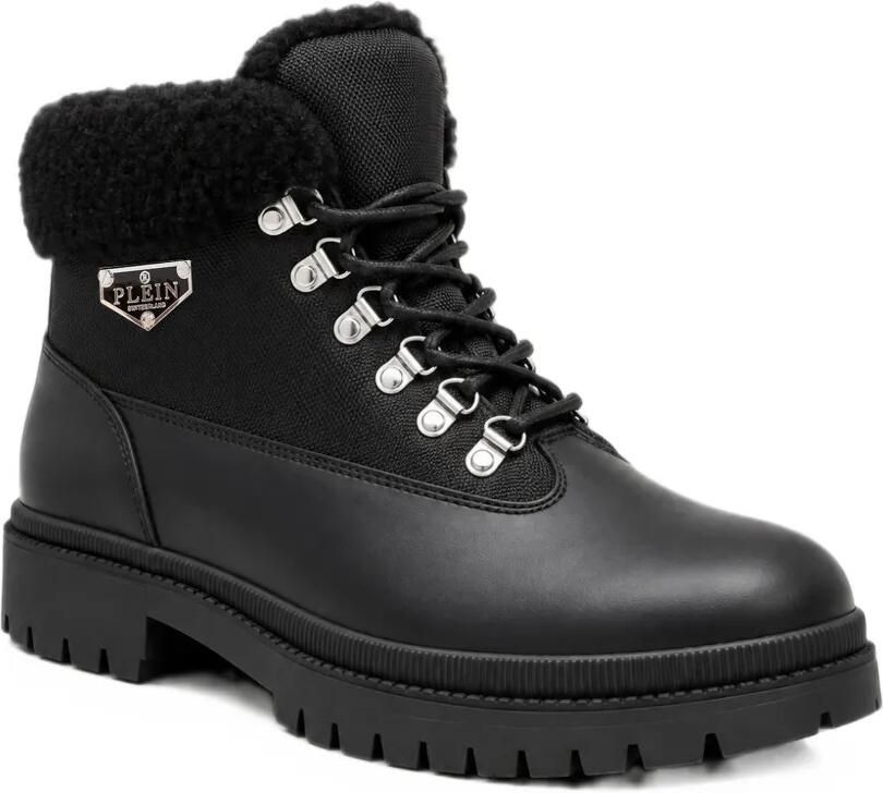 Philipp Plein Veterlaarzen met afwerking van imitatiebont Zwart - Foto 2