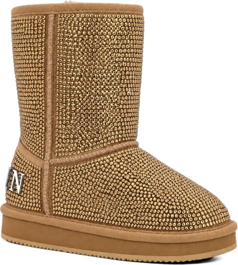 Philipp Plein Winterlaarzen met stras Beige - Foto 2