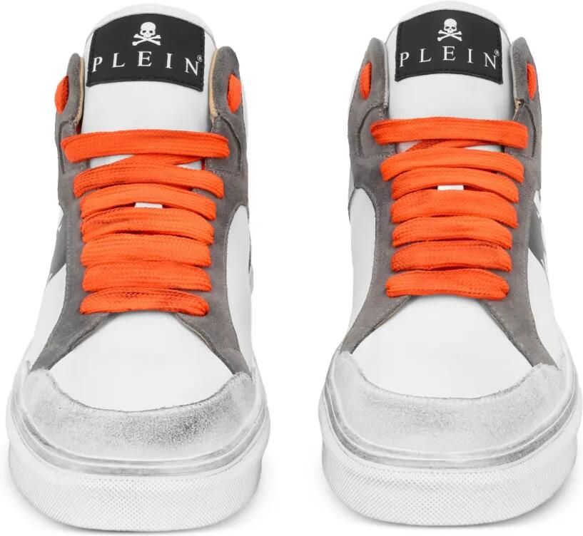 Philipp Plein x Retrokickz high-top sneakers met doodskop Wit - Foto 2