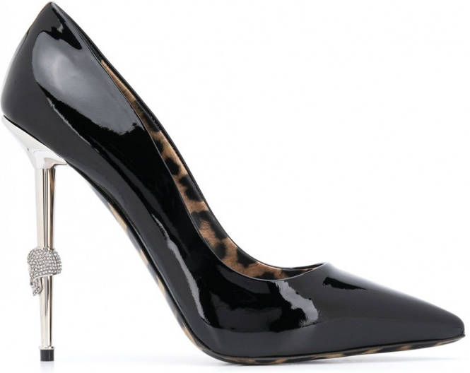 Philipp Plein Pumps met puntige neus Zwart