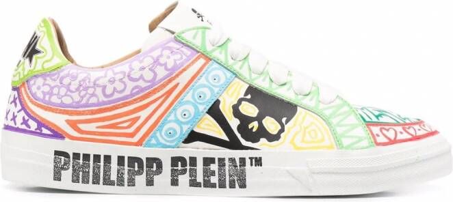 Philipp Plein Retrokickz TM low-top sneakers Groen