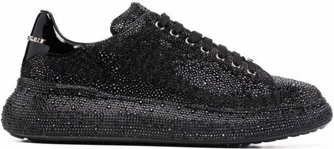 Philipp Plein Runner sneakers met kristallen Zwart