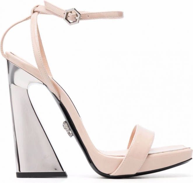 Philipp Plein Sandalen met hoge hak Beige