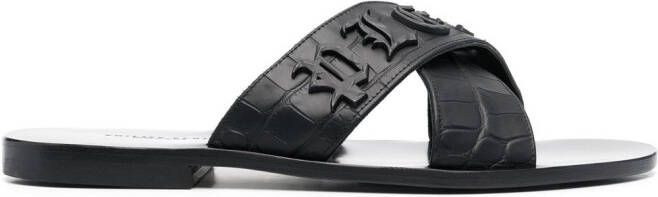 Philipp Plein Sandalen met open neus Zwart