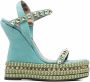 Philipp Plein Sandalen met sleehak Blauw - Thumbnail 1