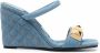 Philipp Plein Sandalen met sleehak Blauw - Thumbnail 1