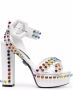 Philipp Plein Sandalen verfraaid met kristal Wit - Thumbnail 1