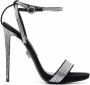 Philipp Plein Sandalen verfraaid met kristal Zwart - Thumbnail 1