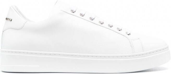Philipp Plein Skull and Plein low-top sneakers Wit