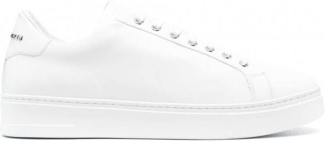 Philipp Plein Skull and Plein low-top sneakers Wit