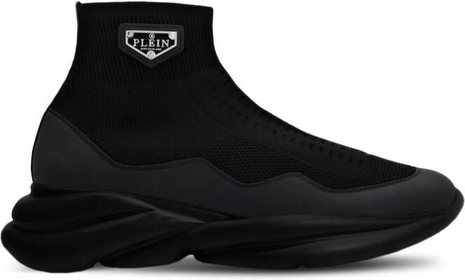 Philipp Plein Skywalker sneakers met logopatch Zwart