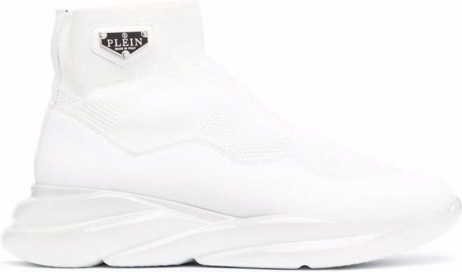 Philipp Plein Skywalker soksneakers Wit