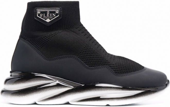 Philipp Plein Skywalker soksneakers Zwart