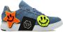 Philipp Plein Smile Graffiti low-top sneakers Blauw - Thumbnail 1