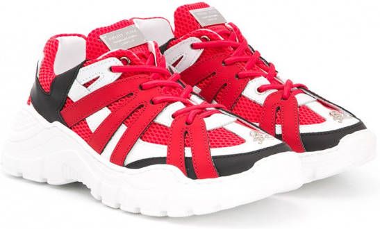 Philipp Plein Skull Heren Sneakers - Rood/Wit/Zwart in SneakerStad