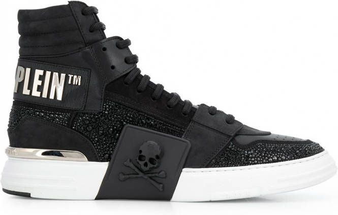 Philipp Plein Sneakers met doodskop detail Zwart - Schoenen.nl
