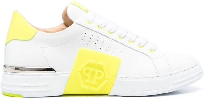 Philipp Plein Sneakers met logopatch Wit