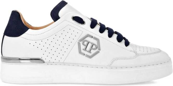 Philipp Plein Sneakers met logopatch Wit