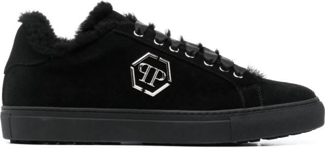 Philipp Plein Sneakers met logoplakkaat Zwart