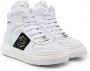 Philipp Plein Junior Sneakers met logoprint Wit - Thumbnail 1