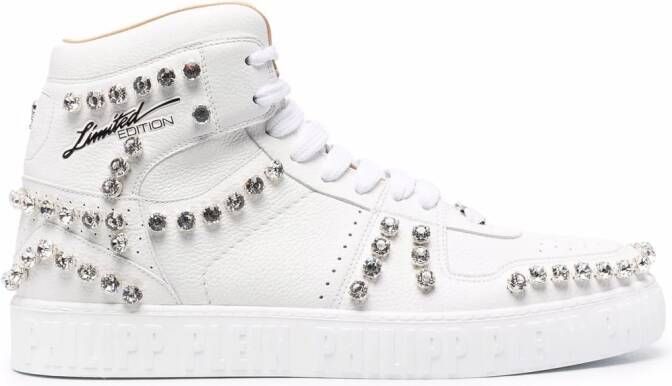 Philipp Plein Sneakers met studs Wit