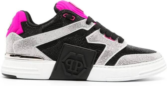 Philipp Plein Sneakers verfraaid met kristallen Zwart