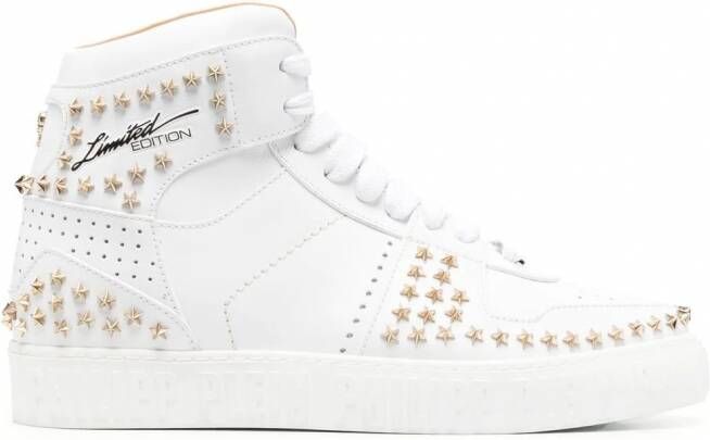 Philipp Plein Stars high-top sneakers Wit