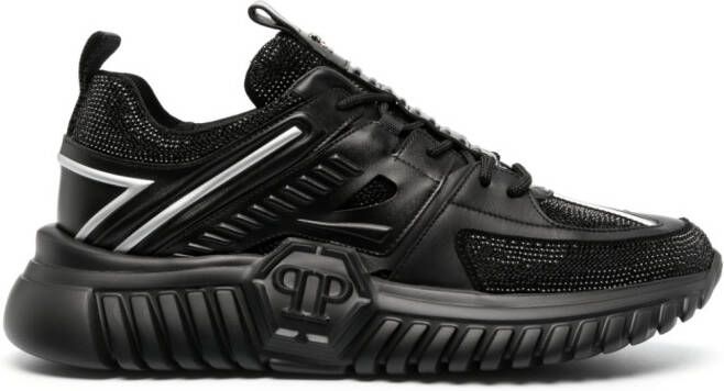 Philipp Plein Stones low-top sneakers Zwart