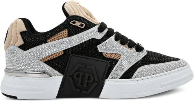 Philipp Plein Strass sneakers met kristallen Zwart