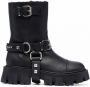 Philipp Plein Bikerlaarzen met studs Zwart - Thumbnail 1