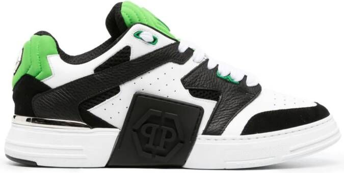 Philipp Plein Phantom Street leren sneakers Wit