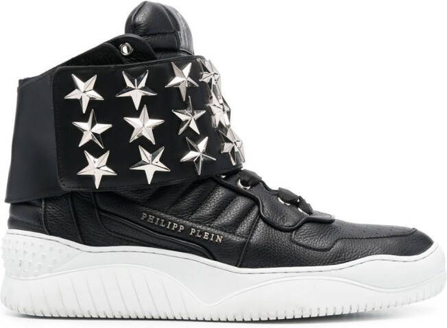 Philipp Plein Thunder high-top sneakers Zwart