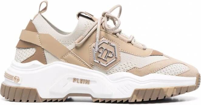 Philipp Plein Vegan Predator low-top sneakers Beige