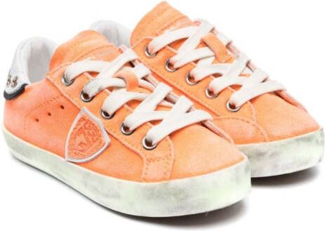 Philippe Model Kids Sneakers met logopatch Oranje