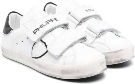 Philippe Model Kids Paris sneakers met klittenband Wit