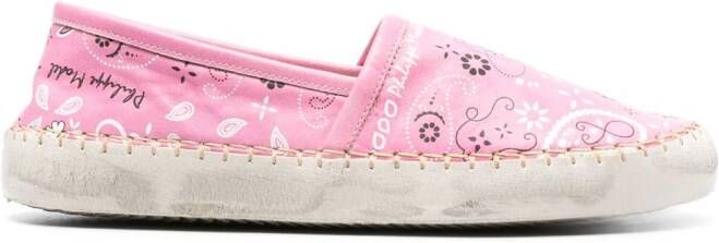 Philippe Model Paris Espadrilles met bandanaprint Roze