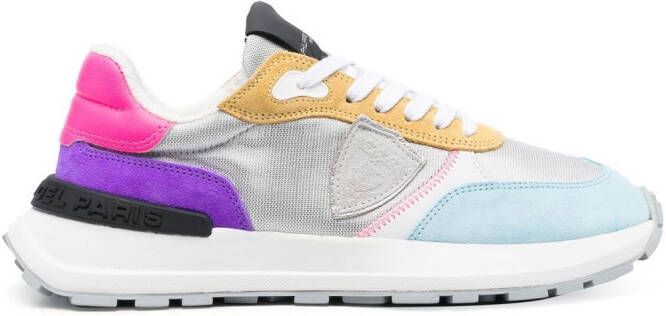 Philippe Model Paris Sneakers met colourblocking Grijs