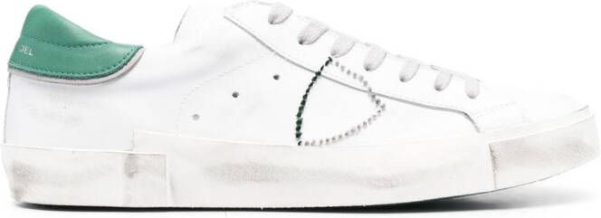 Philippe Model Paris Sneakers met gerafeld-effect Wit