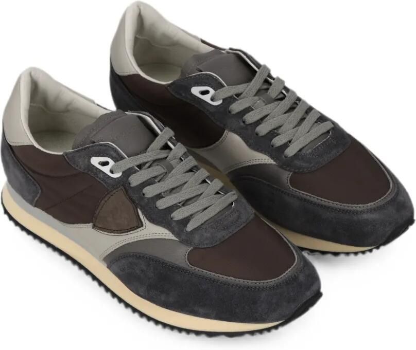 Philippe Model Paris Belleville sneakers met vlakken Grijs - Foto 3