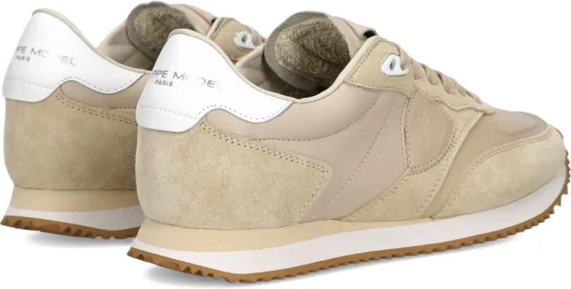 Philippe Model Paris Belville geperforeerde leren sneakers Beige - Foto 4