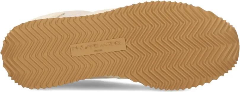 Philippe Model Paris Belville geperforeerde leren sneakers Beige - Foto 5