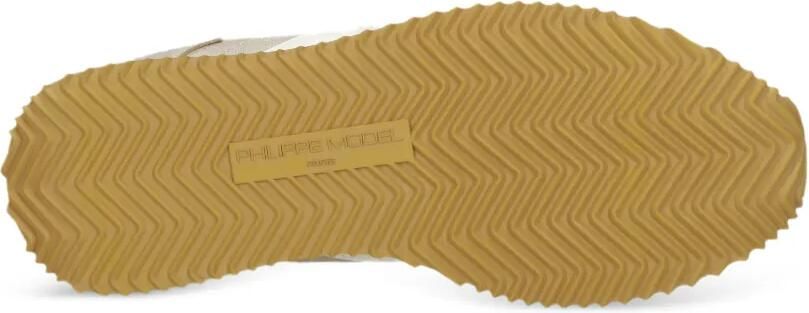 Philippe Model Paris Belville geperforeerde low-top sneakers Goud - Foto 5