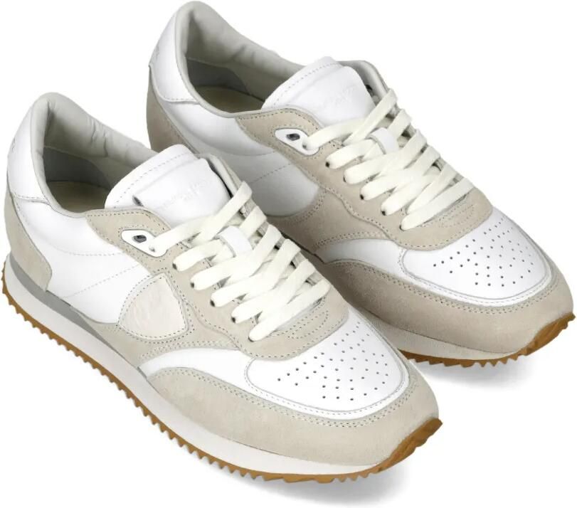 Philippe Model Paris Belville geperforeerde low-top sneakers Wit - Foto 3