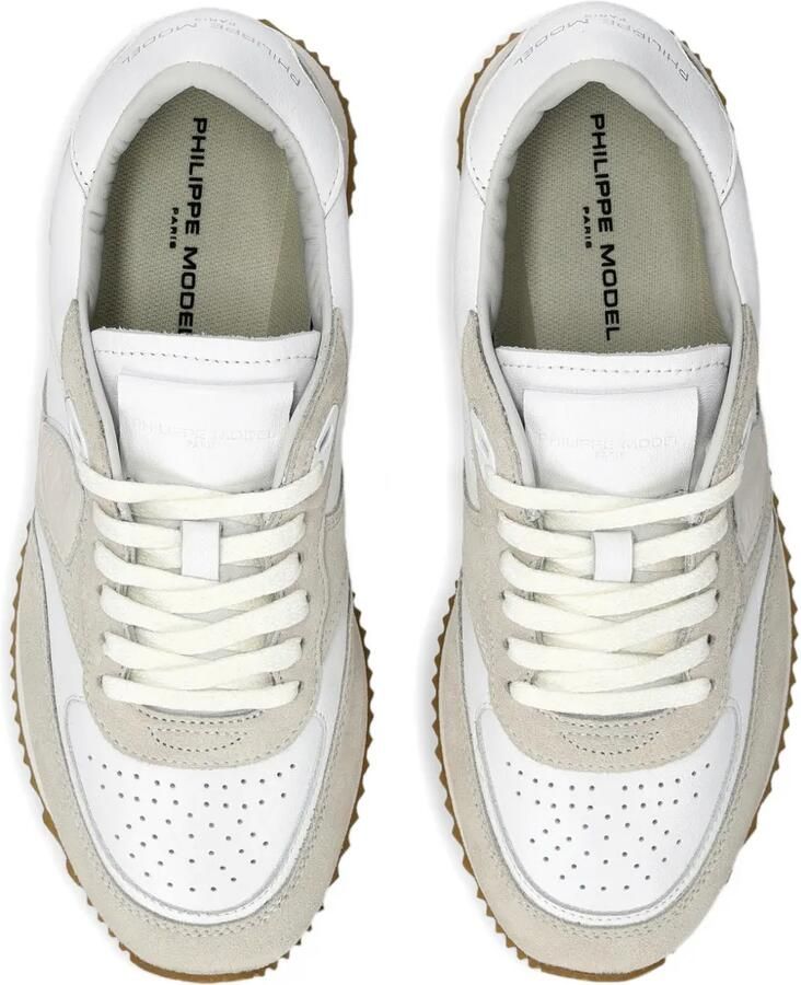 Philippe Model Paris Belville geperforeerde low-top sneakers Wit - Foto 2