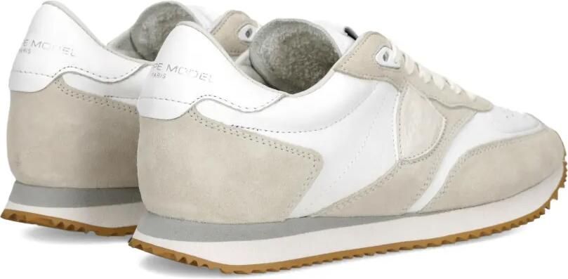 Philippe Model Paris Belville geperforeerde low-top sneakers Wit - Foto 4