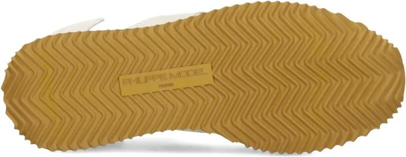 Philippe Model Paris Belville geperforeerde low-top sneakers Wit - Foto 5