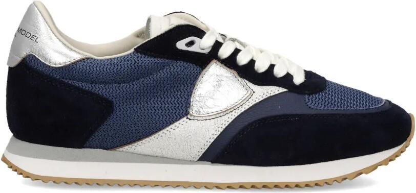 Philippe Model Paris Belville metallic sneakers Blauw